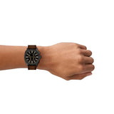 Fossil Machine Leather Watch for Men FS6165