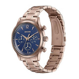 Sonata Blue Dial Silver Strap Men's Watch NU77146WM01