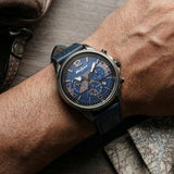 Titan Octane Cred Blue Dial Chronograph Watch 90238KL02