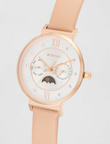 Titan Slimline Silver Dial Women’s Multifunction Watch NT95144WL01