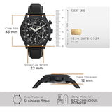 Timex Waterbury Flyback Black Dial Men Watch TW2W48000UJ