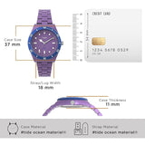 Timex Trend Purple Round Dial Women’s Watch TW2Y04800UJ