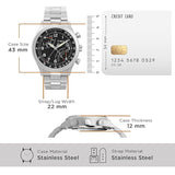 Timex Waterbury Fly-Back Stainless Steel Men Watch – TW2W47800UJ
