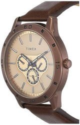 Timex Fashion Brown Dial Men Multifunction Watch TW000U915