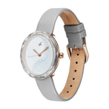 Fastrack Younique Mother of Pearl Girls Watch NU68035KL03