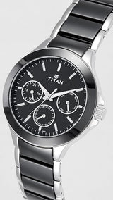 Titan Ceramics Black Dial Men’s Watch NU90089KD01