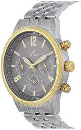 Titan Neo Grey Dial Multifunction Watch for Men NM1734BM01