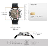Timex Marlin Tan Dial Chronograph Leather Men Watch TW2W98900UJ