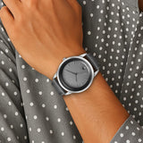 Titan Grey Dial Leather Strap Watch for Men 1806SL13