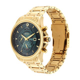 Titan Regalia Green Dial Gold Chronograph Watch 1830YM02