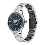 Titan Stellar Blue Dial Stainless Steel Watch 10028SM01