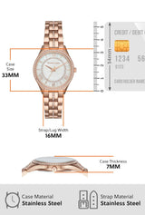 Michael Kors Lauryn Women White Stainless Steel Watch MK3716