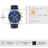 Timex Chronograph Blue Dial Men Watch TWEG294SMU03