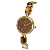 Timex Fria Brown Round Dial Women Watch TWEL17800