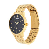 Titan Regalia Opulent Black Dial Men’s Gold Watch 90127YM02