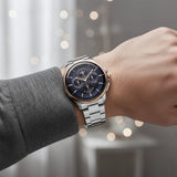 Titan Classique Four Eye Blue Dial Men’s Watch 90217KM04