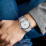 Titan White Dial Stainless Steel Men's Watch 1806SM01