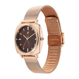 Fastrack Stunners Brown Dial Rose Gold Girls Watch 68043WM05