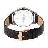 Titan Regalia Off White Dial Leather Watch 1875QL01