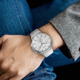 Titan Light Leathers Multifunction Silver Dial Leather Watch 90134SL04