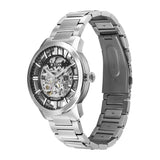 Titan Skeletal Automatic Black Dial Steel Watch 90220SM01