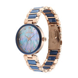 Titan Purple Ceramics Blue Dial Women’s Watch 95214KD05
