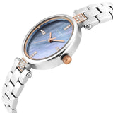 Timex Oval 23mm Aqua Dial Analog Women Watch TWEL27201