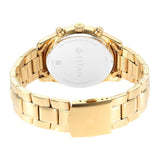 Titan Black & Gold Silver Dial Day-Date Watch 1805YM01