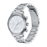 Sonata Silver Dial Two-Tone Strap Men's Watch NU77146SM01