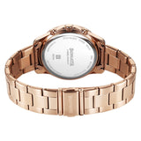 Sonata Black Dial Rose Gold Strap Men's Watch 77187KM05