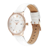 Titan Bright Leathers Silver Dial Women’s Watch NT95247WL05