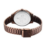 Fastrack Stunners Brown Dial Brown Metal Girls Watch 6296QM01