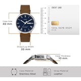 Timex Waterbury Classic 40mm Leather Strap Watch TW2W14900