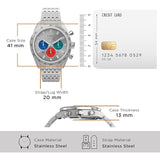 Timex Waterbury Silver Dial Chronograph Men Watch TW2V42400UJ