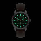 Fossil Pearson Multifunction Leather Watch for Men FS6137