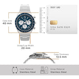 Timex Q Chronograph Blue Dial Men Watch TW2W51600UJ
