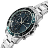 Sonata Blue Dial Silver Strap Men's Watch 77187KM02