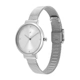 Fastrack Stunners X Silver Dial Girls Watch NU68045SM01