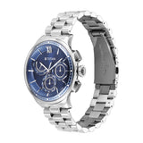 Titan Classique Half Cut Chronograph Blue Watch 90218SM02