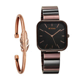 Titan Purple Stackables Black Dial Women’s Watch NU2715KM01F