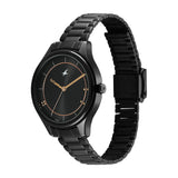 Fastrack Stunners Black Dial Black Girls Watch NT6296NM01