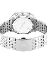 Titan Timeless Treasures Dual Time Black Dial Watch 10022SM02