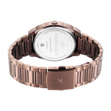 Fastrack Black Dial Brown SS Men's Watch NU3273QM01