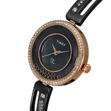 Timex Fria Women Black Round Analog Watch TWEL16500
