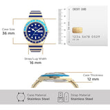 Q Timex Malibu Blue 36mm Women’s Watch TW2V38500UJ