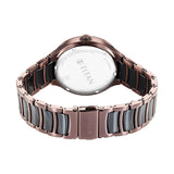 Titan Ceramic Fusion Black Dial Steel Watch 90148KD05