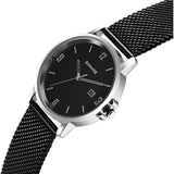 Sonata Black Dial Two-Tone Strap Men's Watch 77083KM01