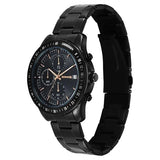 Sonata Black Dial Black Strap Men's Watch 77187NM01