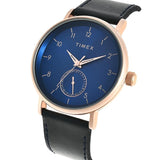 Timex Blue Round Brass Dial Men’s Watch TWEG20020