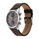 Titan Brown Dial Multifunction Leather Watch 1805SL12